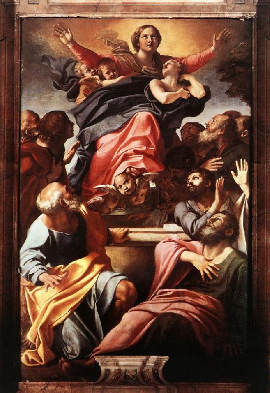 CARRACCI, Annibale Assumption of the Virgin Mary dfg Sweden oil painting art